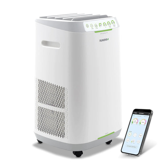 Nuwave Forever Smart Air Purifier for Home Never Replace Air Filter System Patented 7-Stage Filtration Cleans Large Room up to 2002 Sq Ft Adjustable Flow Panel Washable & Reusable Filters
